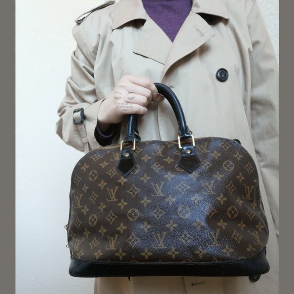 Auth Louis Vuitton Alma Monogram Canvas Handbag
